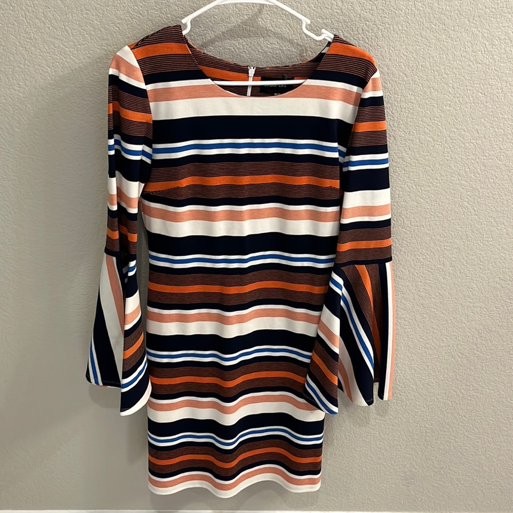 Brand new with tags Sugarlips stripe bell sleeve dress size large